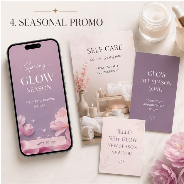 Beauty seasonal promo template previews