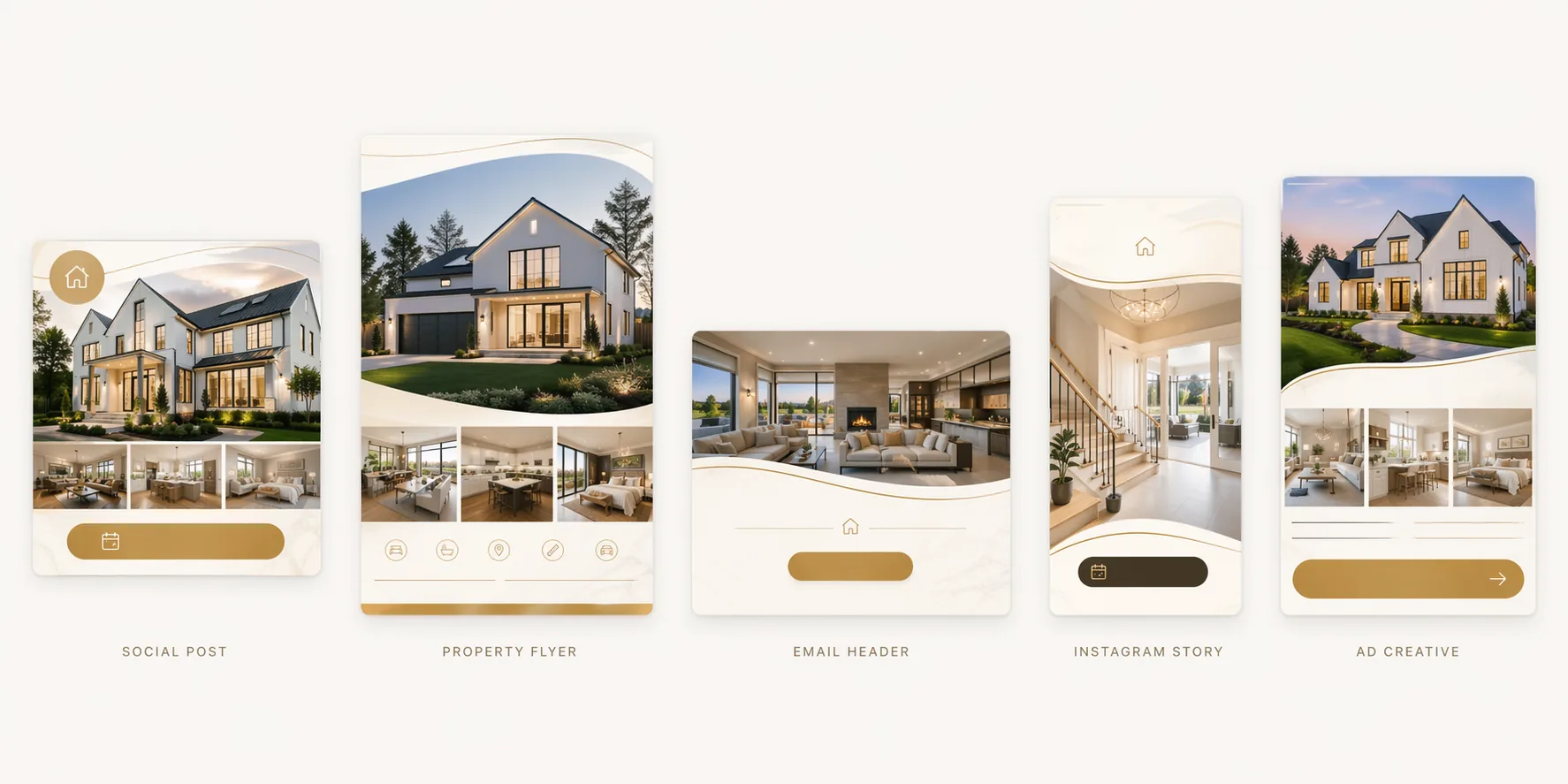 Real estate listing launch visual preview