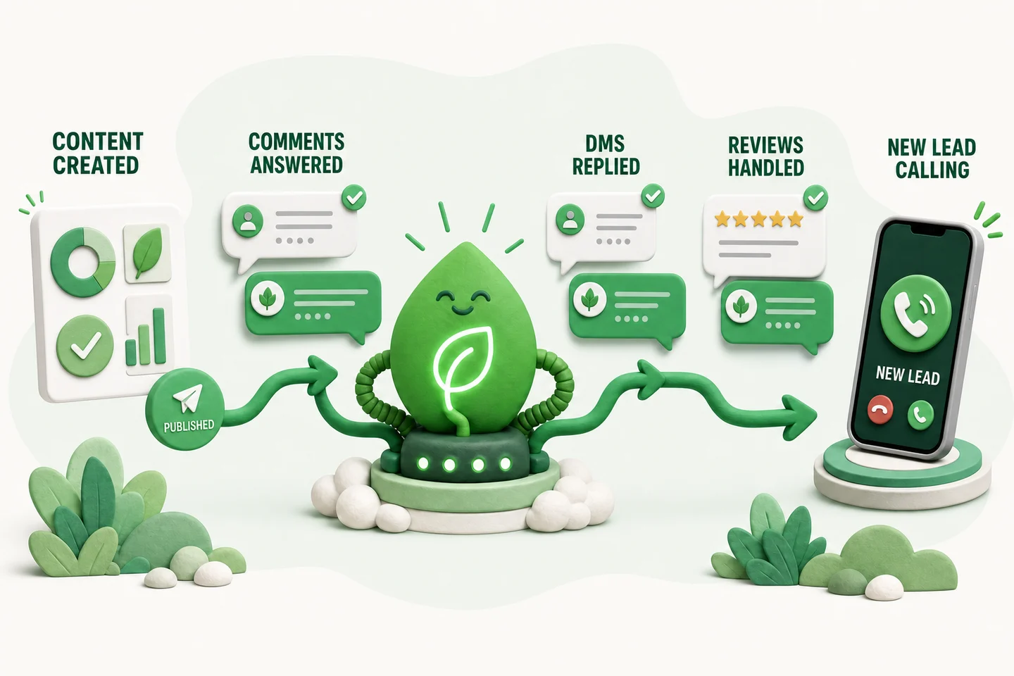 Custom social media post examples for small businesses