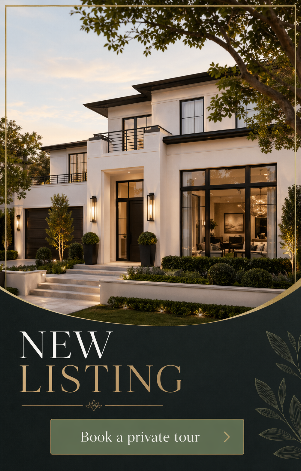 Finished photo-first real estate listing setup example